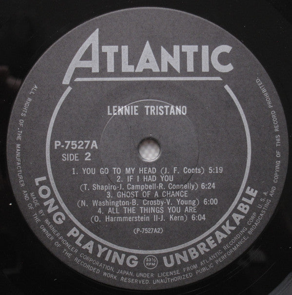 Lennie Tristano ~ Lennie Tristano (Vinyl) - Djungel & Jazz