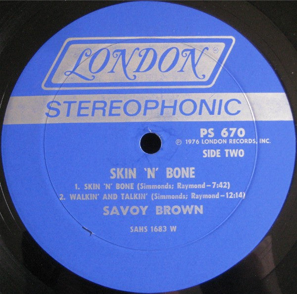 Savoy Brown ~ Skin 'N' Bone (Vinyl) - Djungel & Jazz