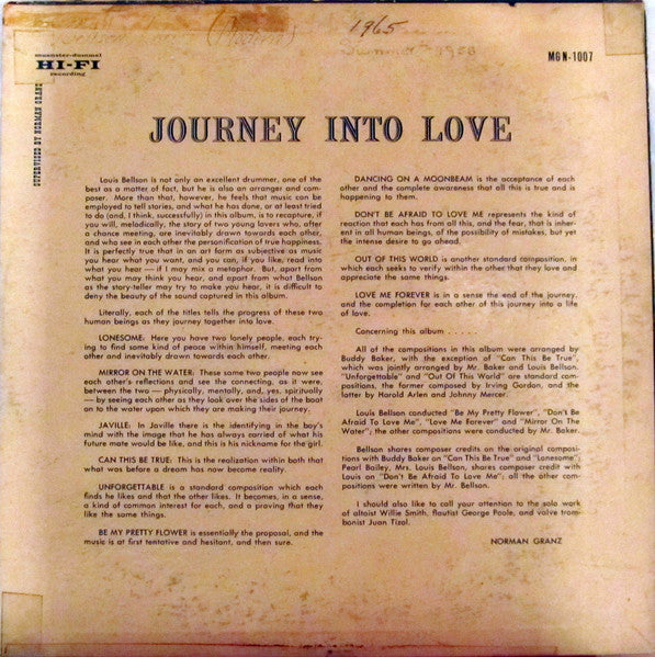 Louis Bellson ~ Journey Into Love (Vinyl) - Djungel & Jazz
