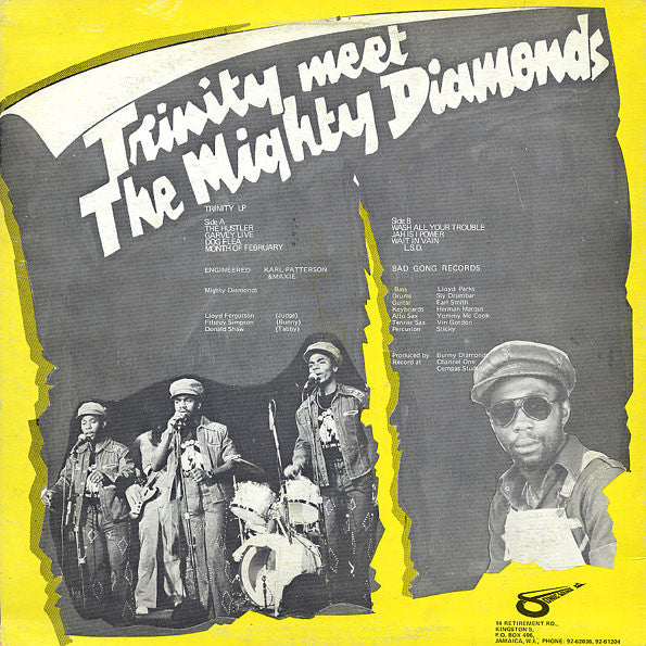 Trinity (4) Meet The Mighty Diamonds : Trinity Meet The Mighty Diamonds (LP, Album, Mono)