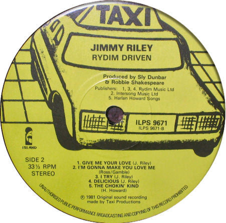 Jimmy Riley : Rydim Driven (LP, Album)