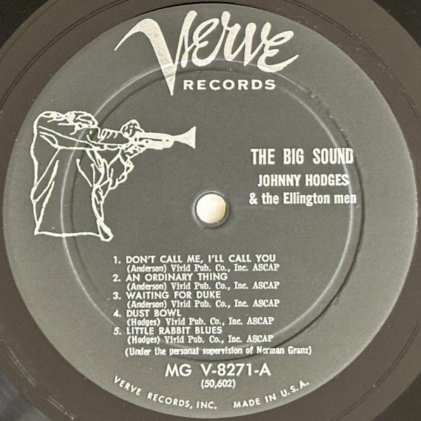 Johnny Hodges And The Duke's Men : The Big Sound (LP, Album, Mono)