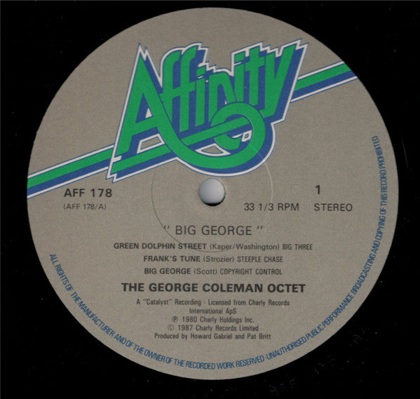 The George Coleman Octet ~ Big George (Vinyl) - Djungel & Jazz