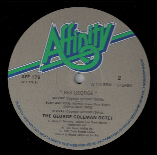 The George Coleman Octet ~ Big George (Vinyl) - Djungel & Jazz