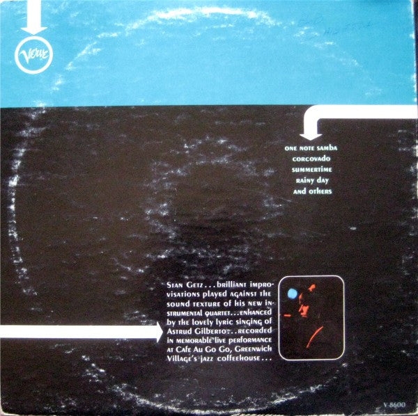 The New Stan Getz Quartet Featuring Astrud Gilberto ~ Getz Au Go Go (Vinyl) - Djungel & Jazz