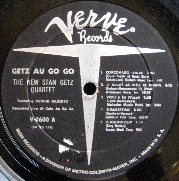 The New Stan Getz Quartet Featuring Astrud Gilberto ~ Getz Au Go Go (Vinyl) - Djungel & Jazz