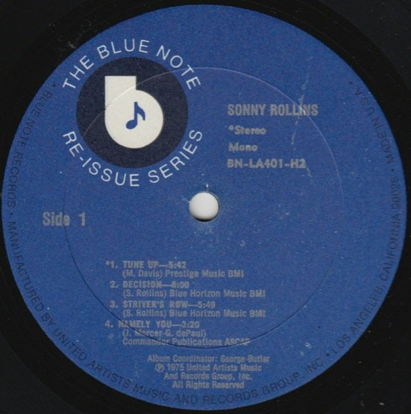 Sonny Rollins ~ Sonny Rollins (Vinyl) - Djungel & Jazz