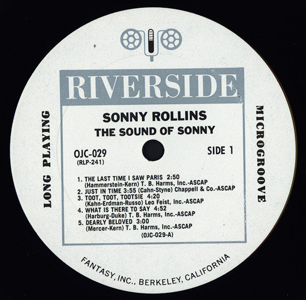 Sonny Rollins : The Sound Of Sonny (LP, Album, Mono, RE)