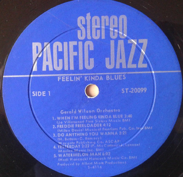 Gerald Wilson Orchestra ~ Feelin' Kinda Blues (Vinyl) - Djungel & Jazz