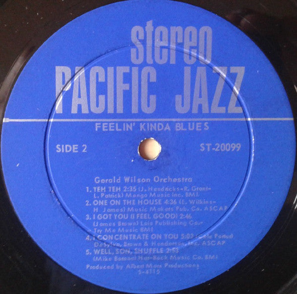 Gerald Wilson Orchestra ~ Feelin' Kinda Blues (Vinyl) - Djungel & Jazz