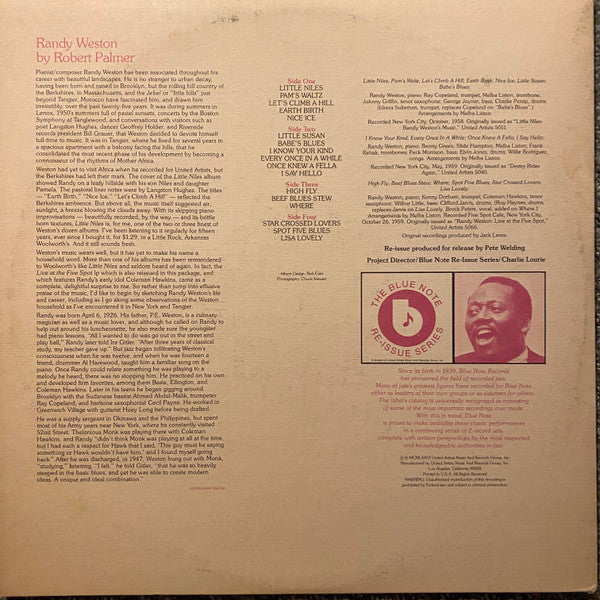 Randy Weston ~ Little Niles (Vinyl) - Djungel & Jazz