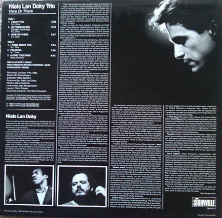 Niels Lan Doky Trio With Niels-Henning Ørsted Pedersen, Alvin Queen ~ Here Or There (Vinyl) - Djungel & Jazz
