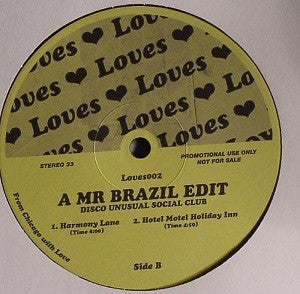 Mr Brazil* : A Mr Brazil Edit (Disco Unusual Social Club) (12", EP, Promo)