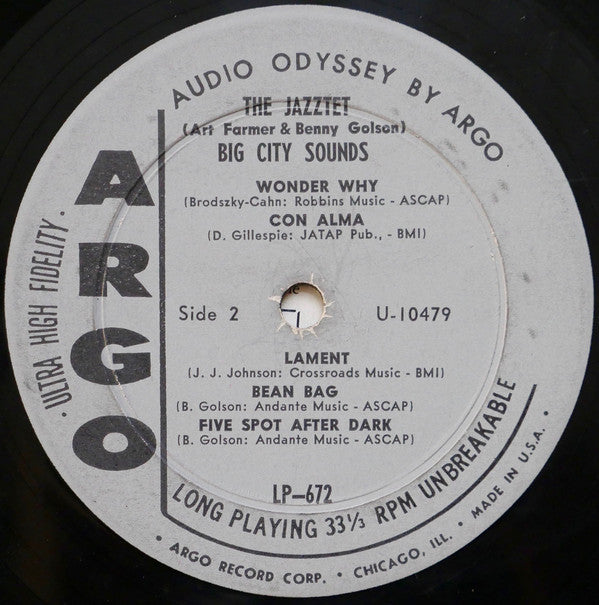 The Jazztet / Art Farmer & Benny Golson : Big City Sounds (LP, Album, Mono, Dee)