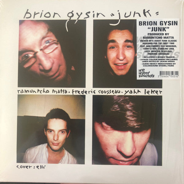 Brion Gysin ~ Junk (Vinyl) - Djungel & Jazz