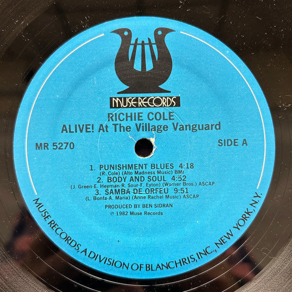 Richie Cole ~ Alive! At The Village Vanguard (Vinyl) - Djungel & Jazz
