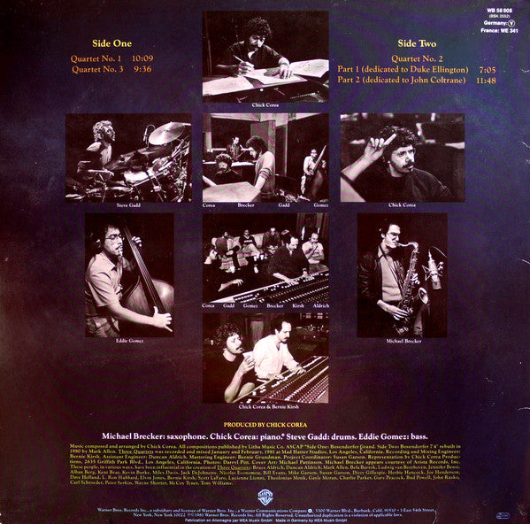 Chick Corea ~ Three Quartets (Vinyl) - Djungel & Jazz