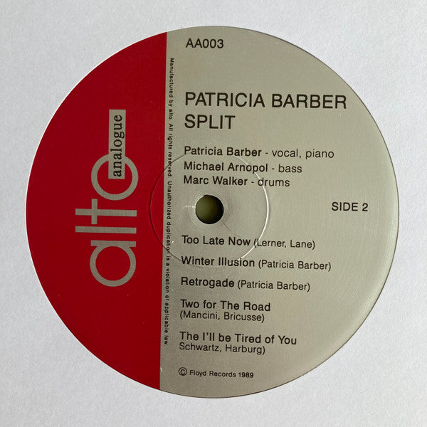 Patricia Barber ~ Split (Vinyl) - Djungel & Jazz