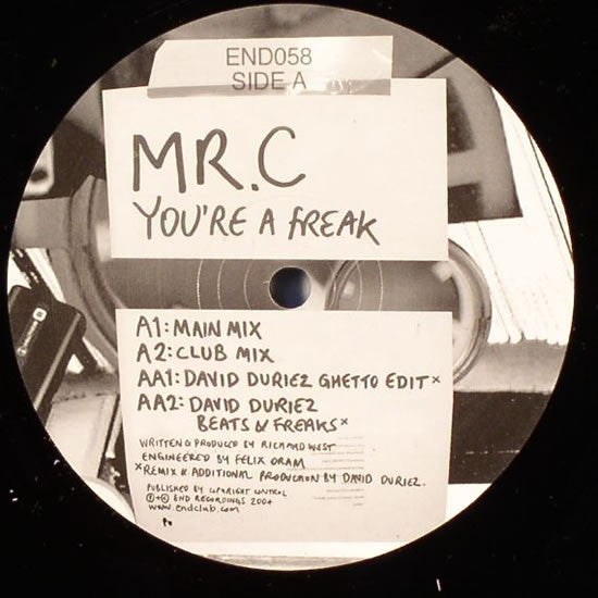 Mr. C : You're A Freak (12")