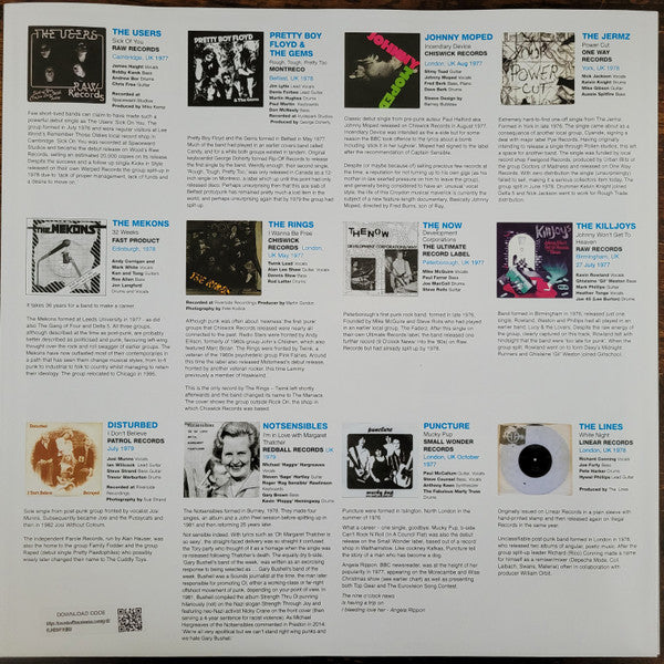 Various ~ Punk 45: There Is No Such Thing As Society - Get A Job, Get A Car, Get A Bed, Get Drunk! Vol.2: Underground Punk And Post-Punk In The UK 1977-81 (Vinyl) - Djungel & Jazz