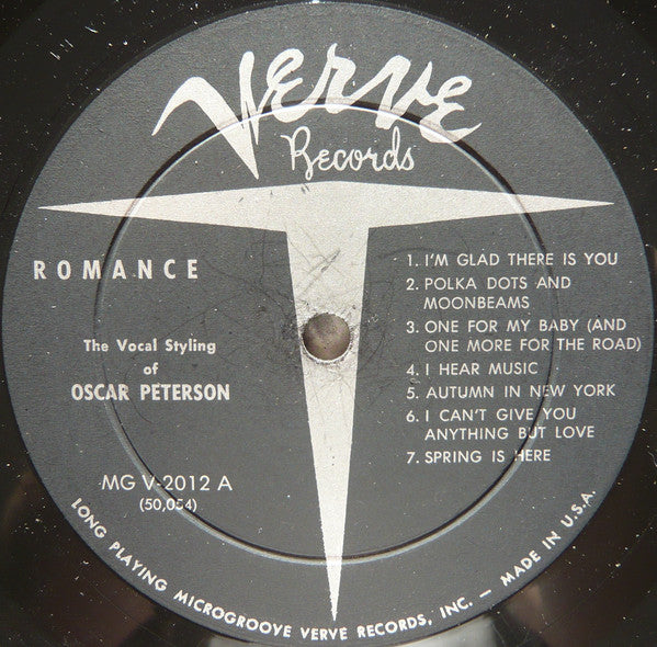 Oscar Peterson ~ Romance - The Vocal Styling Of Oscar Peterson (Vinyl) - Djungel & Jazz