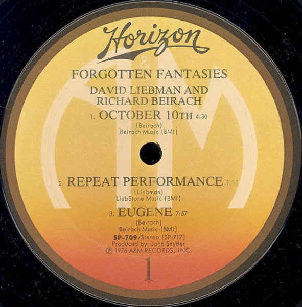 David Liebman / Richard Beirach : Forgotten Fantasies (LP, Album, Gat)