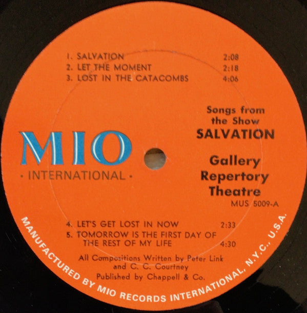Gallery Repertory Theater ~ Songs From The Show Salvation (Vinyl) - Djungel & Jazz