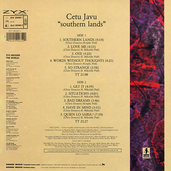 Cetu Javu ~ Southern Lands (Vinyl) - Djungel & Jazz