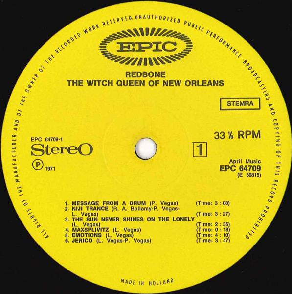 Redbone ~ The Witch Queen Of New Orleans (Vinyl) - Djungel & Jazz