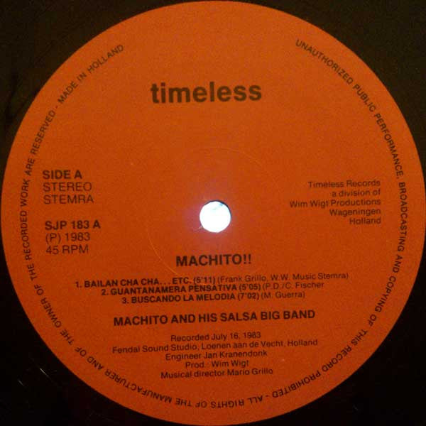 Machito And His Salsa Big Band : Machito !!! (LP, Album)