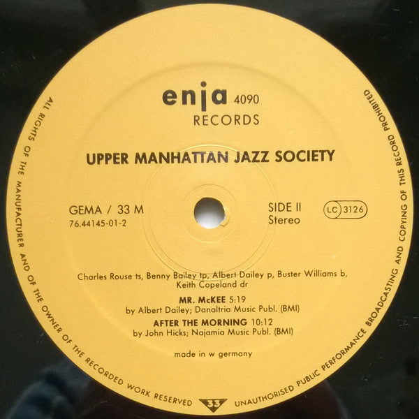 Charlie Rouse, Benny Bailey, Al Dailey ~ The Upper Manhattan Jazz Society (Vinyl) - Djungel & Jazz
