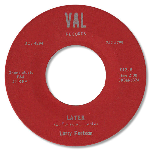 Larry Fortson ~ Keep Your Love Growing / Later (Vinyl) - Djungel & Jazz