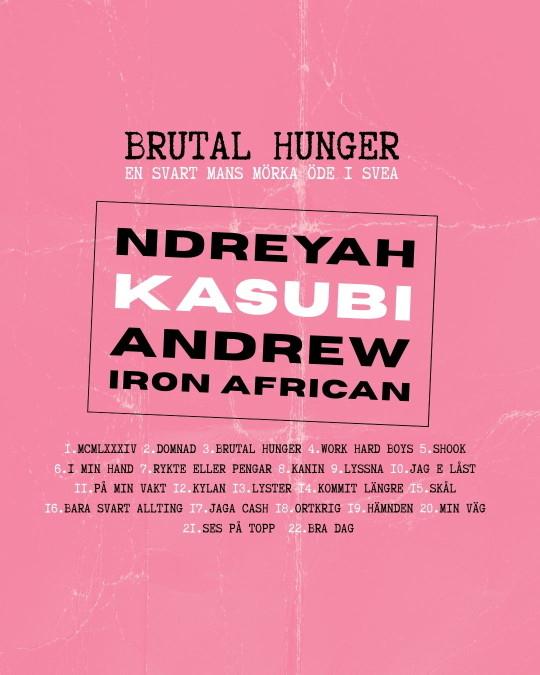 Ndreyah Kasubi, Andrew, Iron African ~ Brutal Hunger (En Svart Mans Mörka Öde I Svea) (Vinyl) - Djungel & Jazz