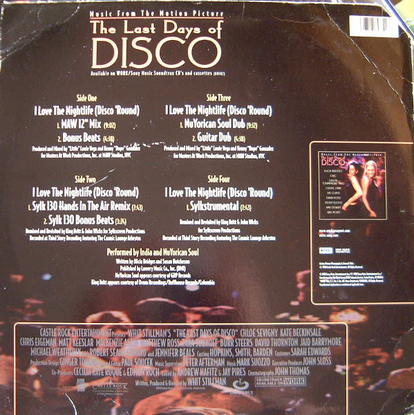India And Nuyorican Soul ~ I Love The Nightlife (Disco Round) - 12" Remixes (Vinyl) - Djungel & Jazz