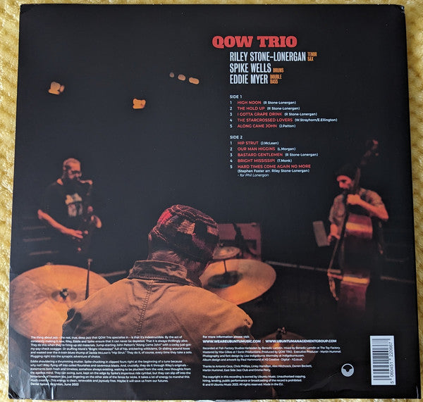 QOW Trio ~ The Hold Up (Vinyl) - Djungel & Jazz