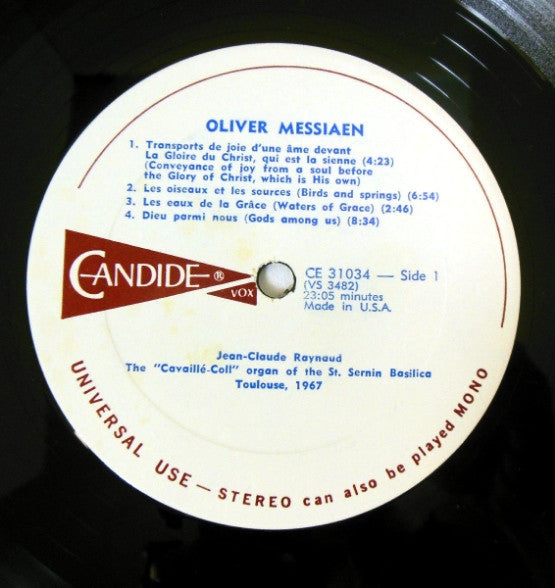 Olivier Messiaen ~ Pieces For Organ (Vinyl) - Djungel & Jazz