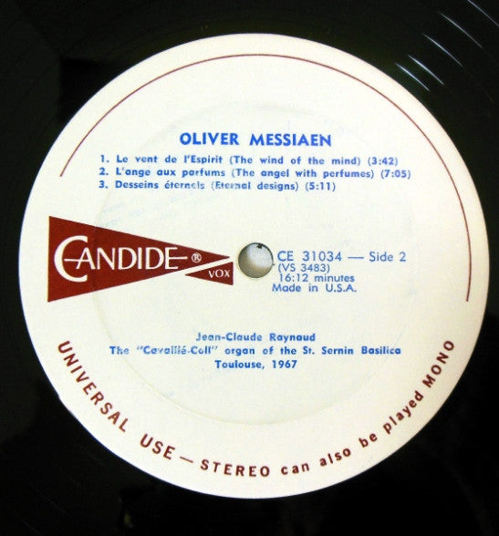 Olivier Messiaen ~ Pieces For Organ (Vinyl) - Djungel & Jazz