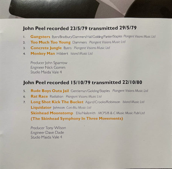 The Specials ~ BBC Sessions (Vinyl) - Djungel & Jazz