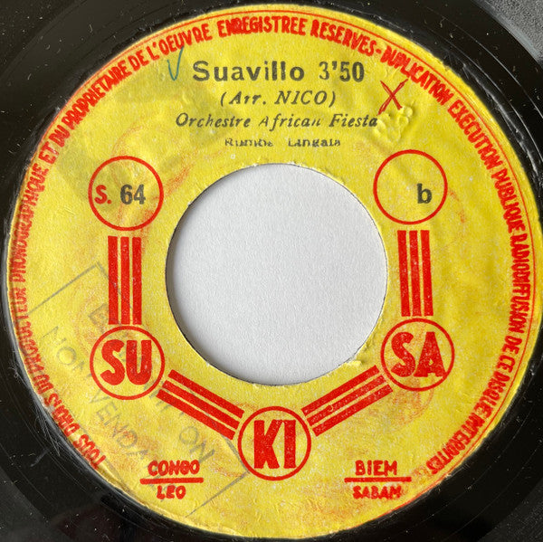 Orchestre African Fiesta ~ Sanza Zomi Na Mibale (Vinyl) - Djungel & Jazz