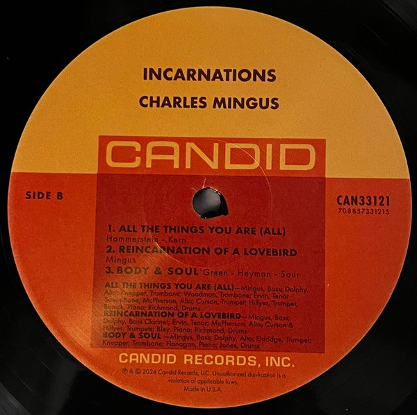 Charles Mingus ~ Incarnations (Vinyl) - Djungel & Jazz