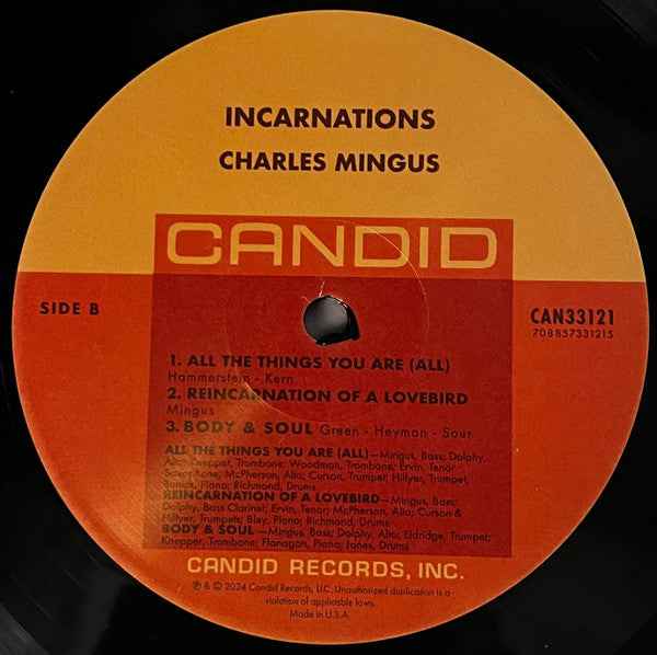 Charles Mingus : Incarnations (LP, RM, 180)