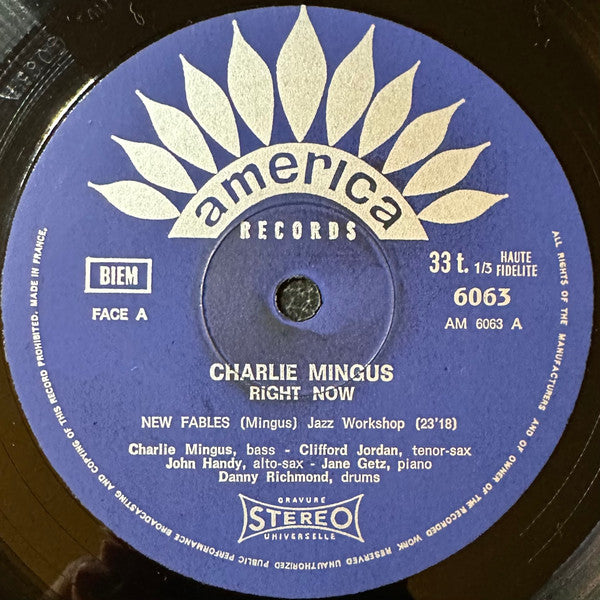 Charles Mingus Featuring John Handy ~ Right Now: Live At The Jazz Workshop (Vinyl) - Djungel & Jazz