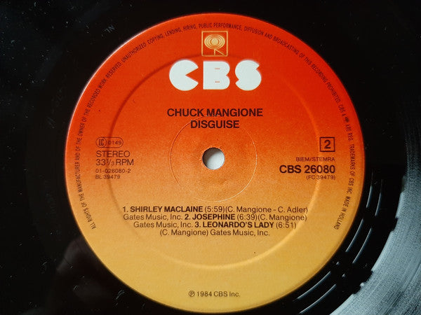 Chuck Mangione ~ Disguise (Vinyl) - Djungel & Jazz