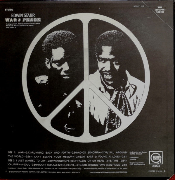 Edwin Starr : War And Peace (LP, Album)