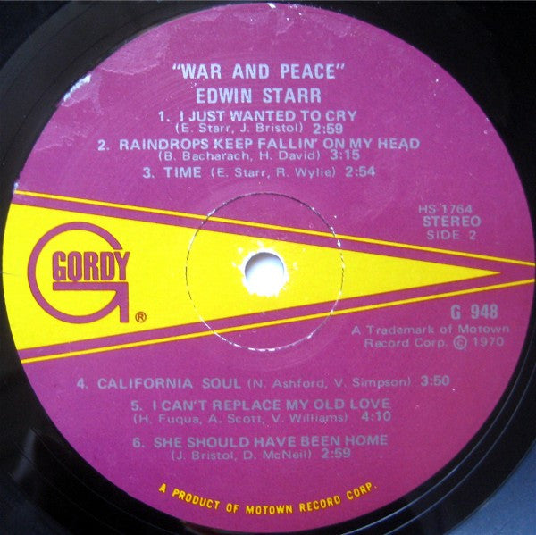 Edwin Starr : War And Peace (LP, Album)