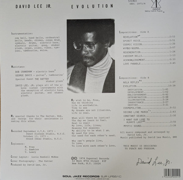 David Lee Jr. ~ Evolution (Vinyl) - Djungel & Jazz