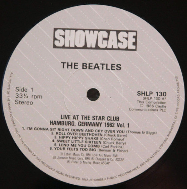 The Beatles : Live! At The Star Club, Hamburg, Germany 1962 (Volume 1) (LP, Album)