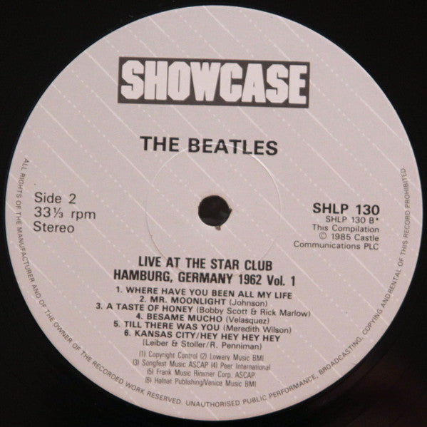 The Beatles : Live! At The Star Club, Hamburg, Germany 1962 (Volume 1) (LP, Album)