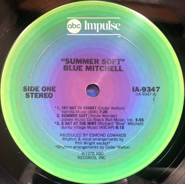 Blue Mitchell ~ Summer Soft (Vinyl) - Djungel & Jazz