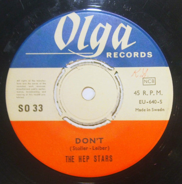 Hep Stars ~ Consolation / Don't (Vinyl) - Djungel & Jazz